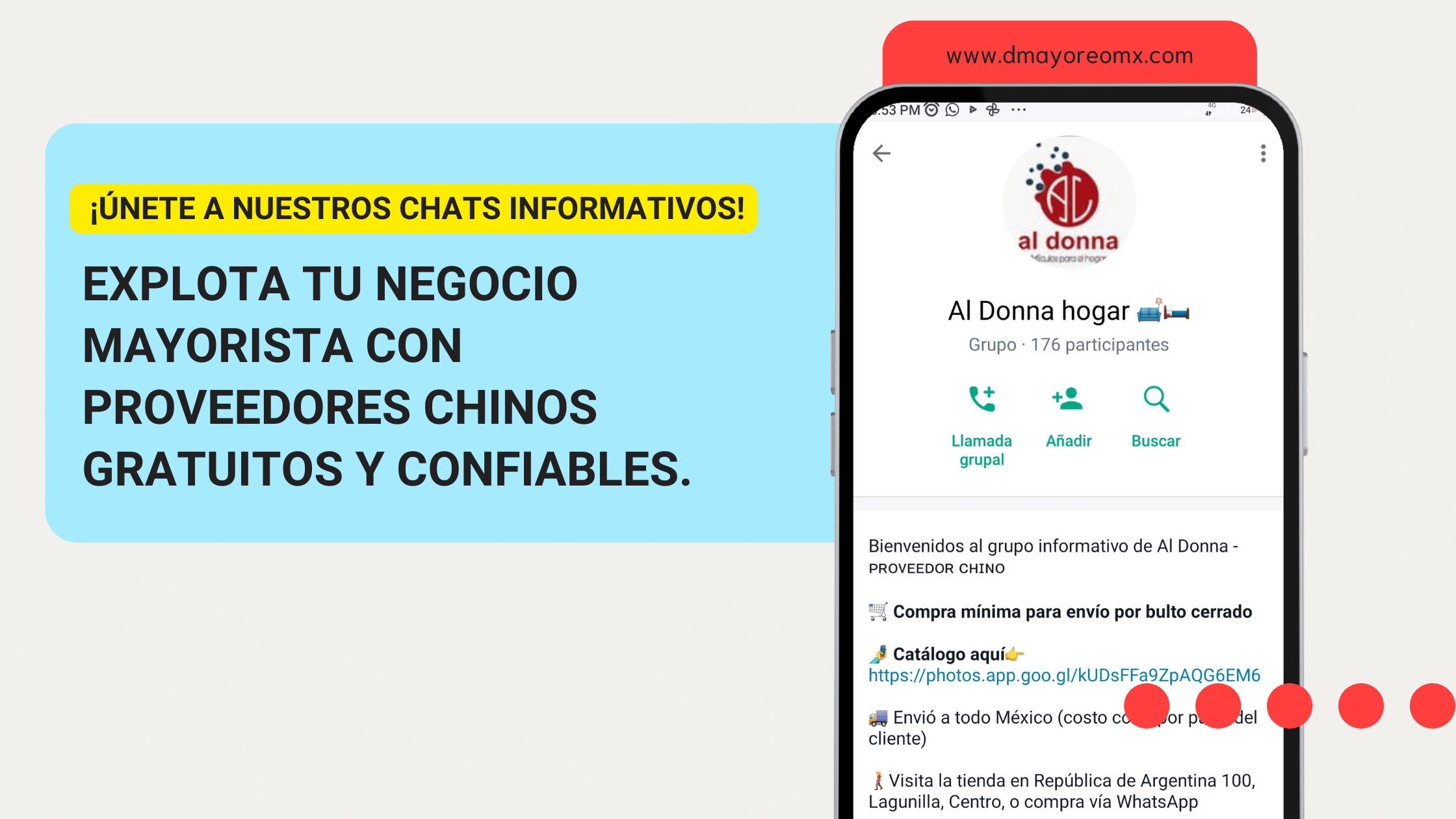 Explota tu negocio mayorista con proveedores chinos gratuitos y confiables. ¡Únete a nuestros chats informativos! 1 negocio mayorista
